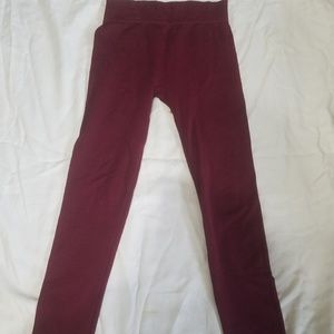 Darkish/Maroon red leggings